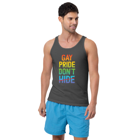 Gay Pride Don't Hide Unisex Tank Top