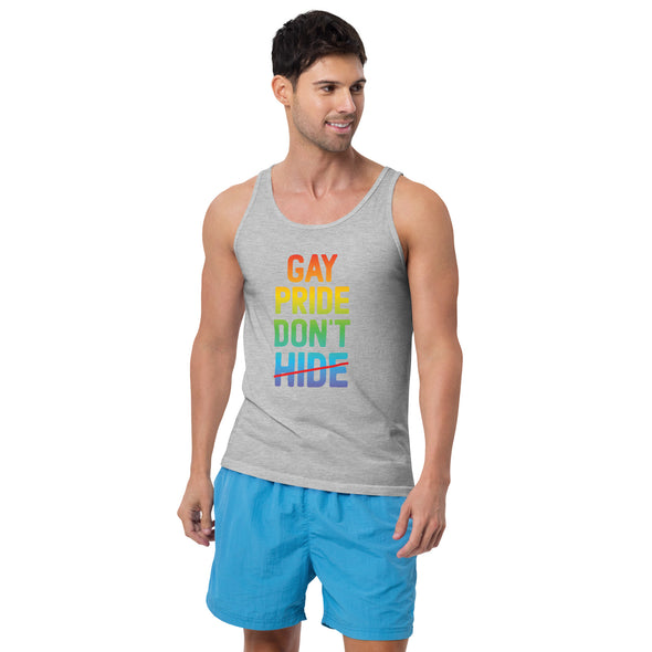 Gay Pride Don't Hide Unisex Tank Top