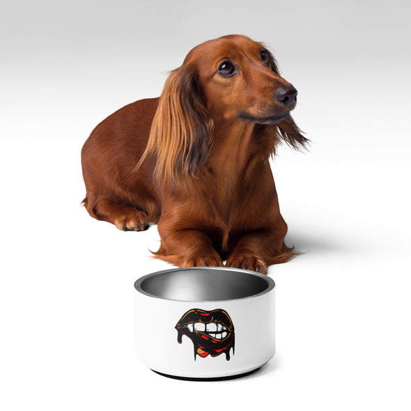 Biting Lips Pet bowl