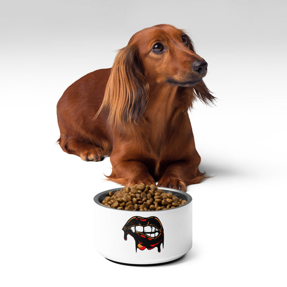 Biting Lips Pet bowl