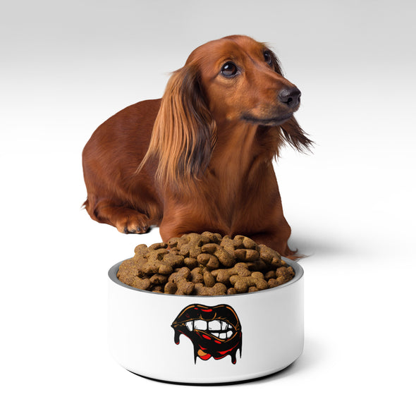 Biting Lips Pet bowl