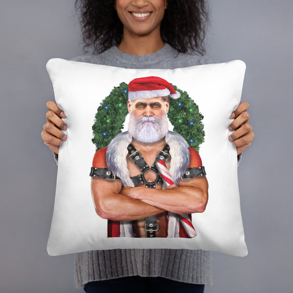 Harnessed Santa Pillow