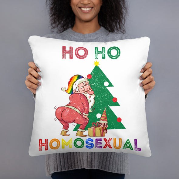 Ho Ho Homosexual Pillow