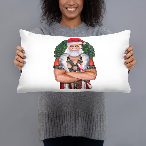 Harnessed Santa Pillow