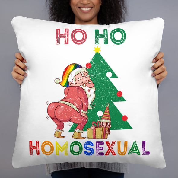 Ho Ho Homosexual Pillow