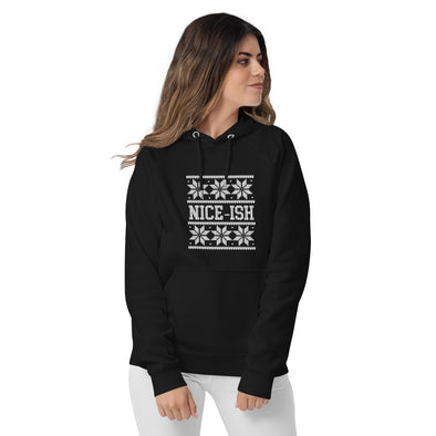 Nice-ish Unisex eco raglan hoodie