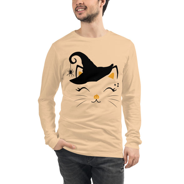 Witchy Kitty Unisex Long Sleeve Tee