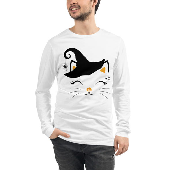 Witchy Kitty Unisex Long Sleeve Tee